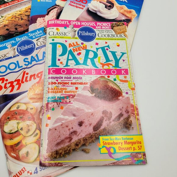 Pillsbury Cookbooks Lot Of 5 1988 1993 Bake-Off BBQ Party Summer Recipe Cooking - Picture 11 of 15
